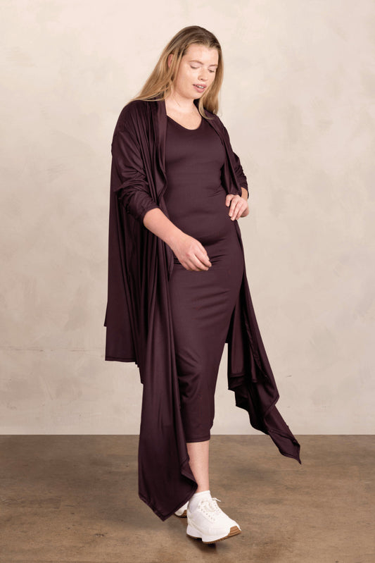 Go With the Flow Long Draped Cardigan